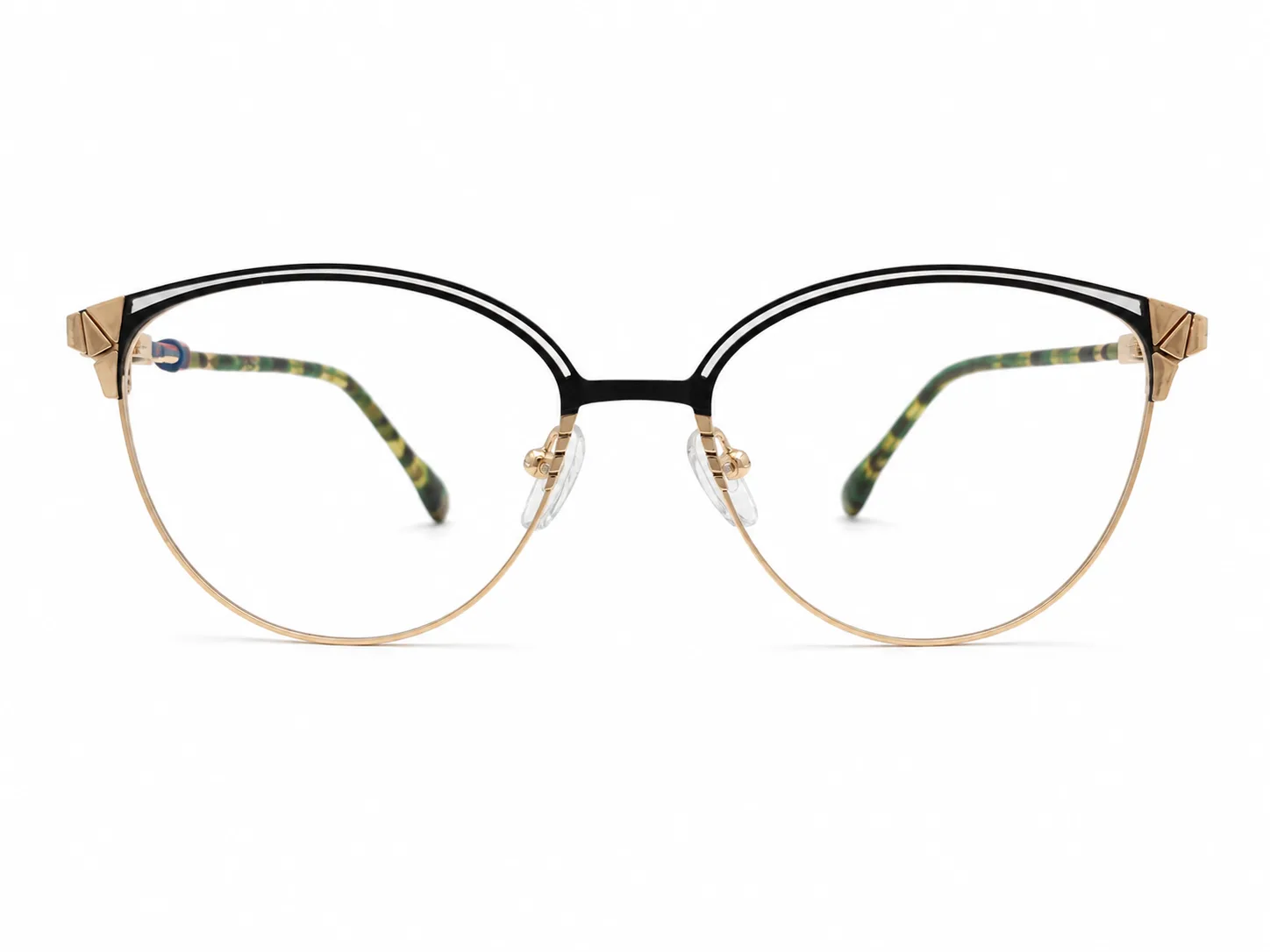 3533 C1 - Metal Tendencia Doctor Lentes Dama Redondos