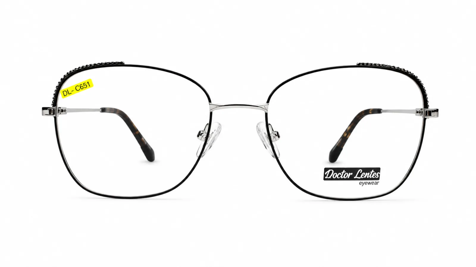 4475 C4 - Metal Tendencia Doctor Lentes Dama Redondos