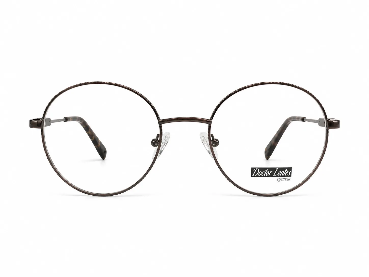 LE6284 C4 - Metal Tendencia Doctor Lentes Dama Redondos
