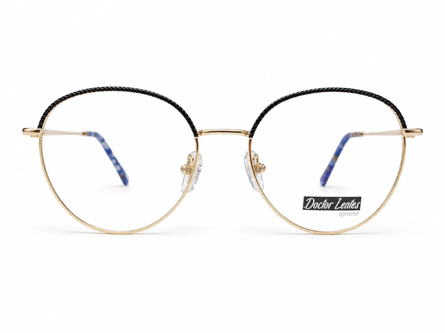 LJMY8110 C7 - Metal Tendencia Doctor Lentes Dama Redondos