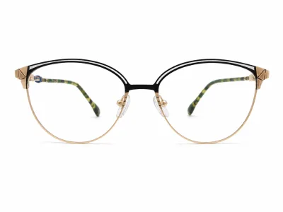 3533 C1 - Metal Tendencia Doctor Lentes Dama Redondos