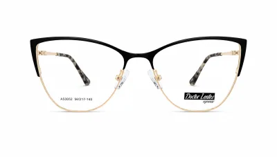 AS3052 C1 - Metal Tendencia Doctor Lentes Dama Redondos