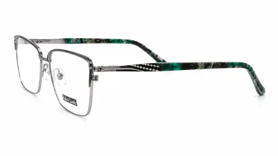 LE6273 C1 - Metal Tendencia Doctor Lentes Dama Redondos
