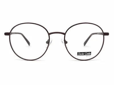 LE6284 C1 - Metal Tendencia Doctor Lentes Dama Redondos