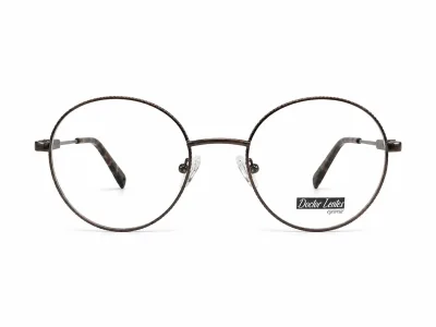 LE6284 C4 - Metal Tendencia Doctor Lentes Dama Redondos