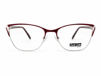 LE6292 C3 - Metal Tendencia Doctor Lentes Dama Redondos
