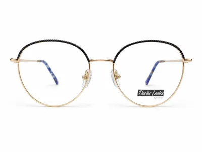 LJMY8110 C7 - Metal Tendencia Doctor Lentes Dama Redondos