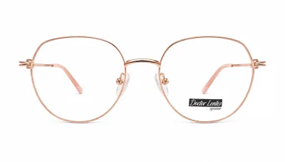 SSA77009 C3 - Metal Tendencia Doctor Lentes Dama Redondos