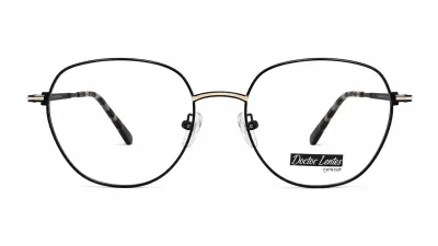 VW2301 C1 - Metal Tendencia Doctor Lentes Dama Redondos