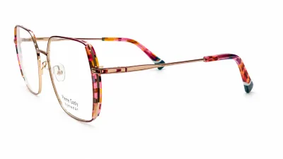 W26401 C5 - Metal Tendencia Doctor Lentes Dama Redondos